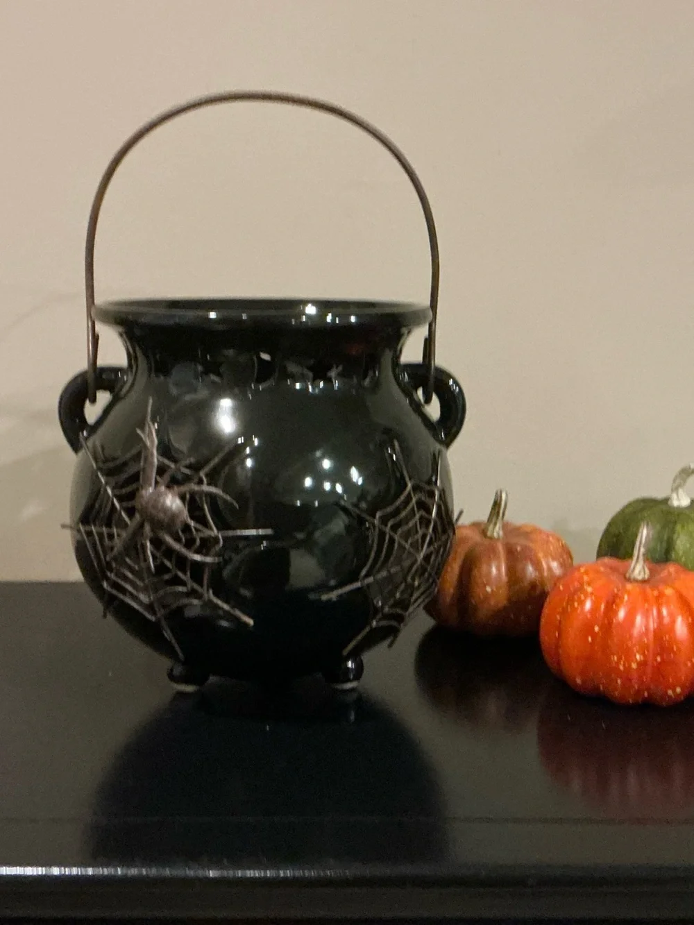 Ceramic Halloween Witch’s Brew Cauldron Luminaria 🧙